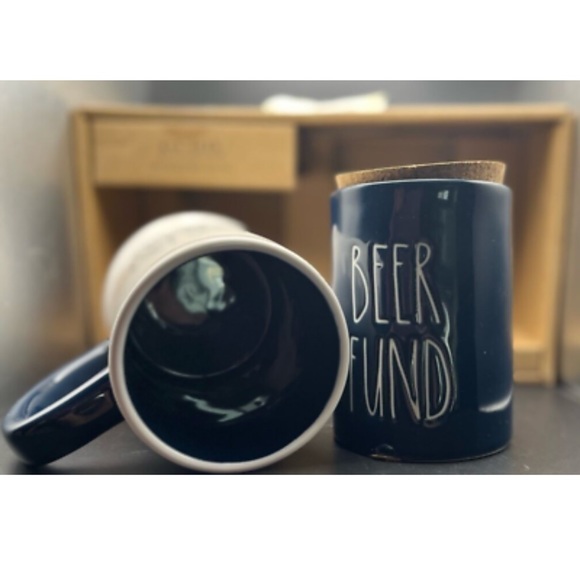 NWT Rae Dunn Dads Beer Fund Coin Bank and Beer Stein/Mug - Picture 4 of 6